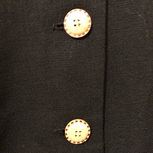 Maggy London Dress Juniors Size 13 Black Button - Picture 3 of 8